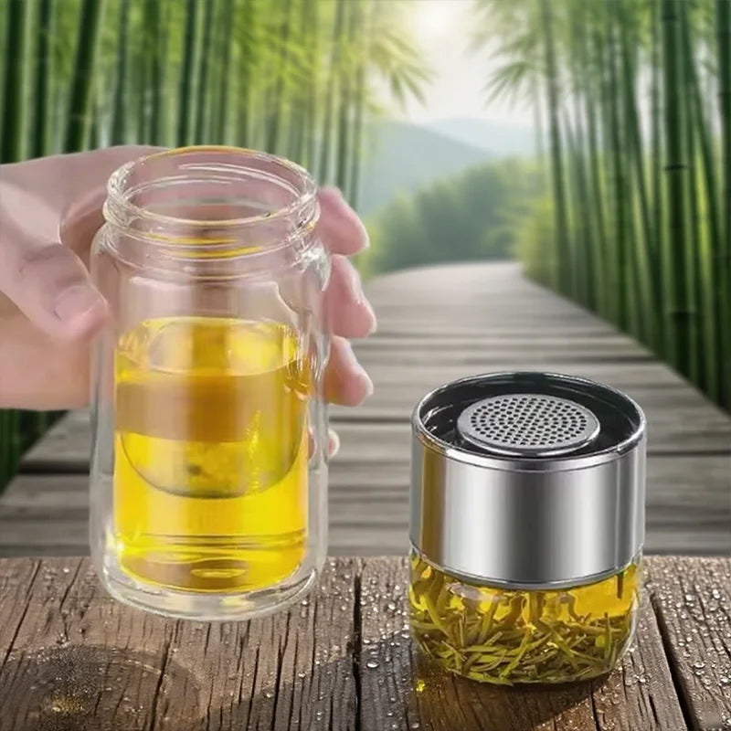 Glass Tea Tumbler with Infuser