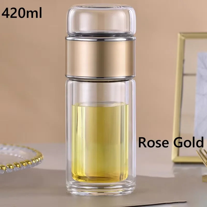 Glass Tea Tumbler with Infuser