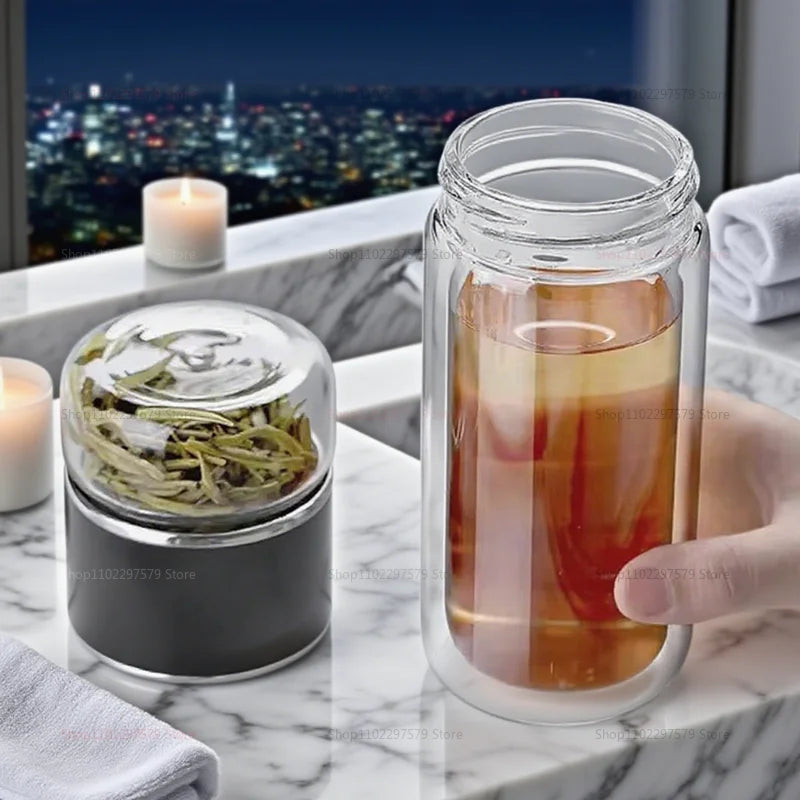 Glass Tea Tumbler with Infuser