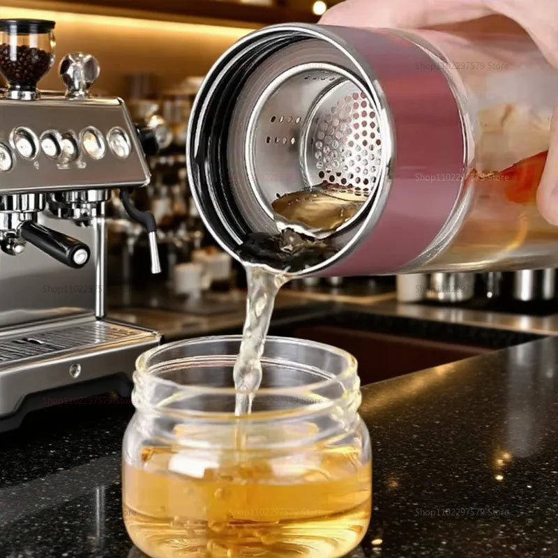 Glass Tea Tumbler with Infuser