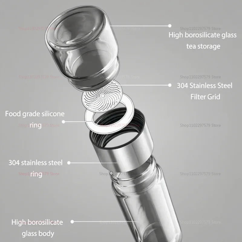 Glass Tea Tumbler with Infuser