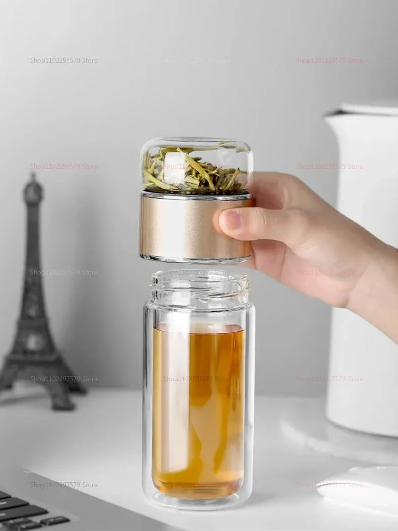 Glass Tea Tumbler with Infuser